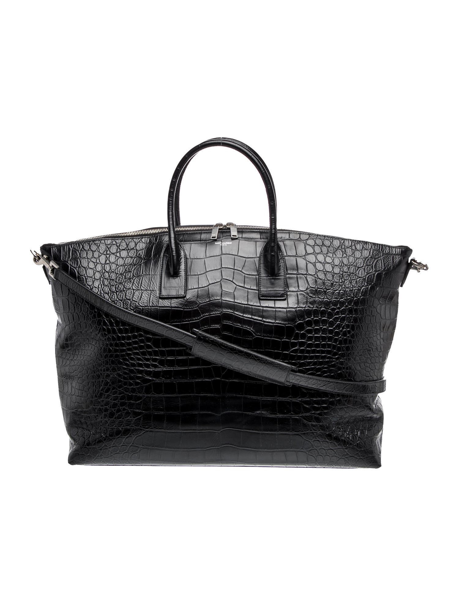 Saint Laurent Embossed Leather Bowling 2025
