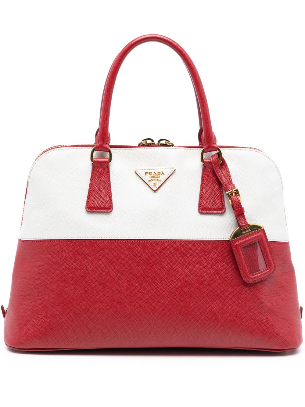 2013-2025 Medium Bicolor Saffiano Lux Promenade satchel