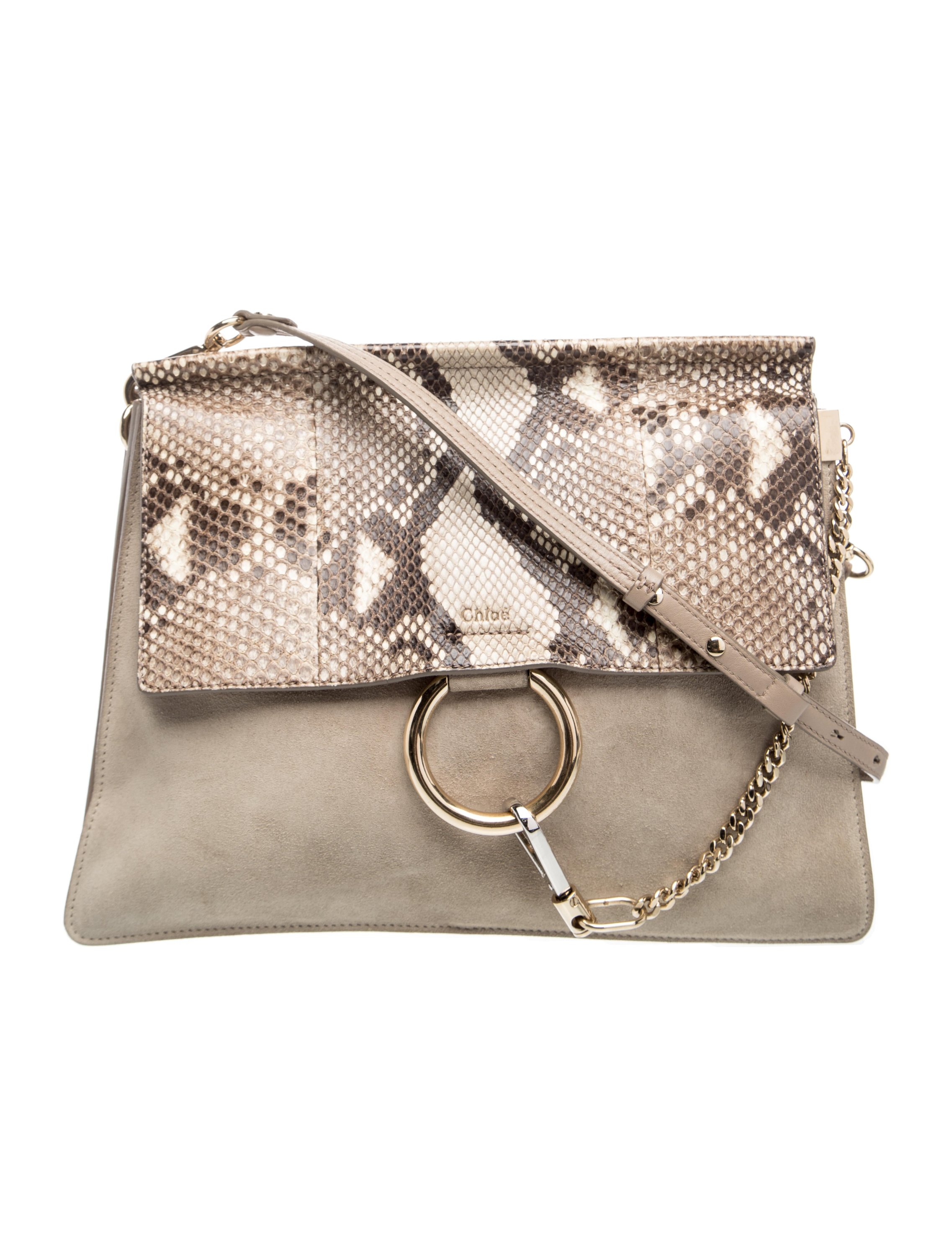 Suede Faye Shoulder Bag Medium