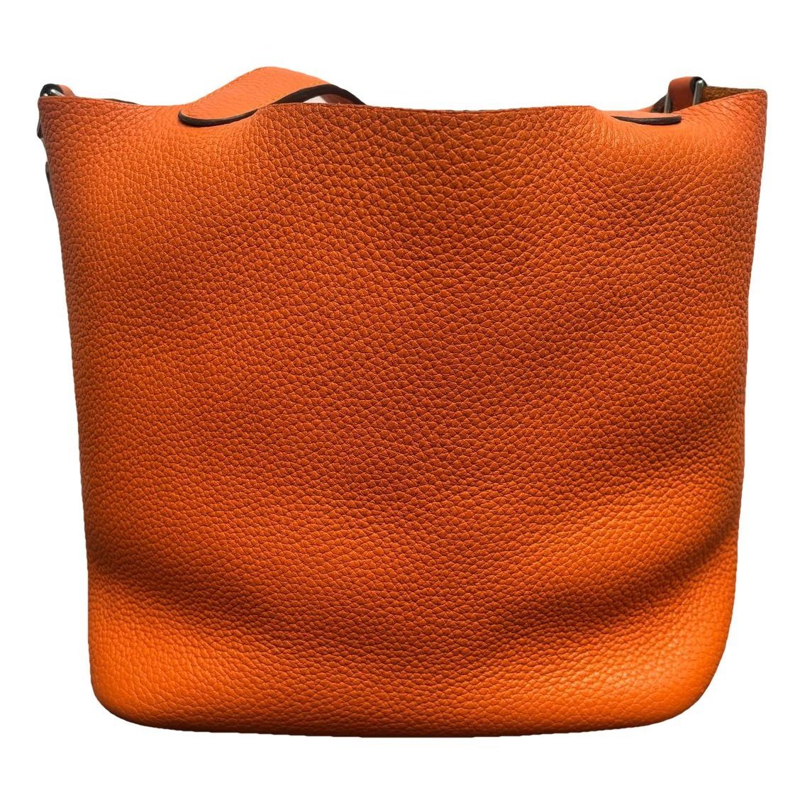 Picotin leather tote