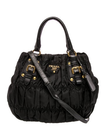 Tessuto Nylon Top Handle Bag