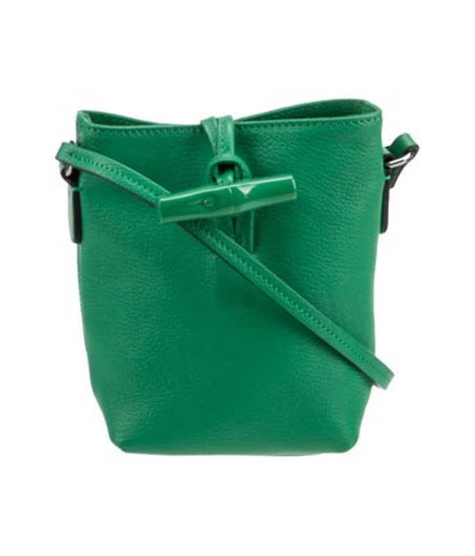 Longchamp Leather Bucket Bag