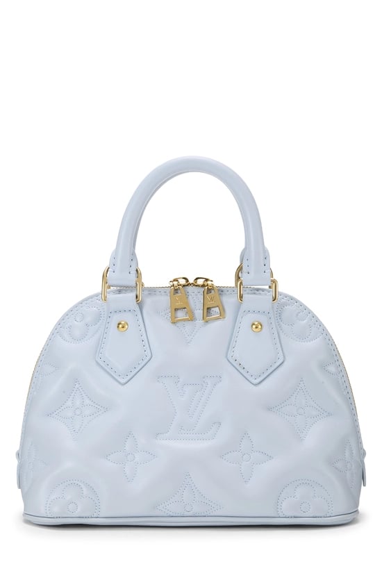 Blue Calfskin Bubblegram Alma BB
