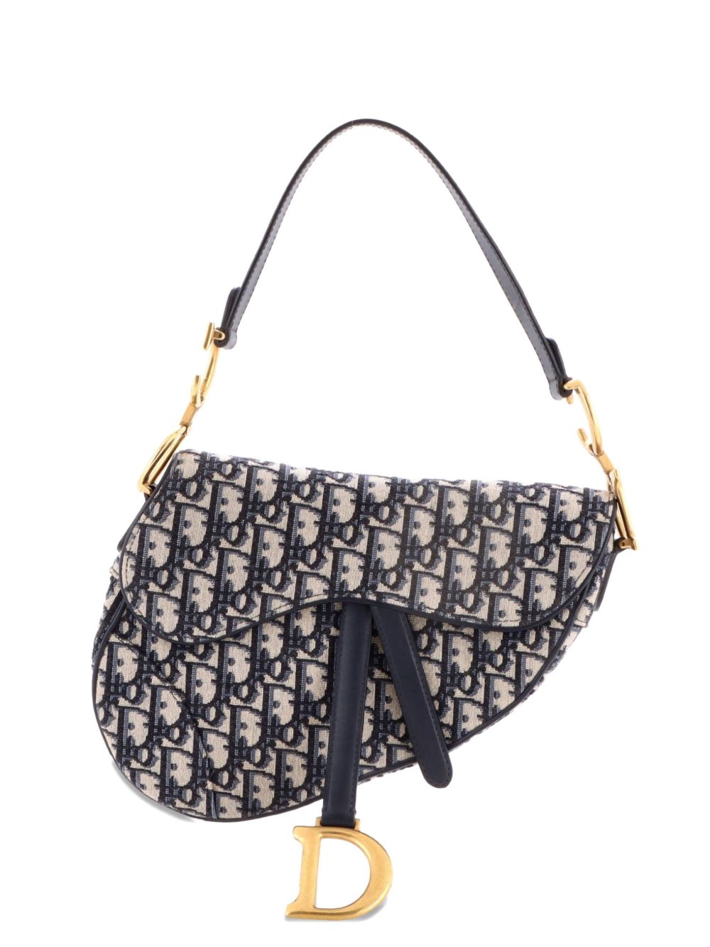 Dior Saddle Handbag Oblique Canvas Medium shoulder bag