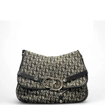 Canvas Diorissimo Trotter Canvas Flap Messenger Bag Medium