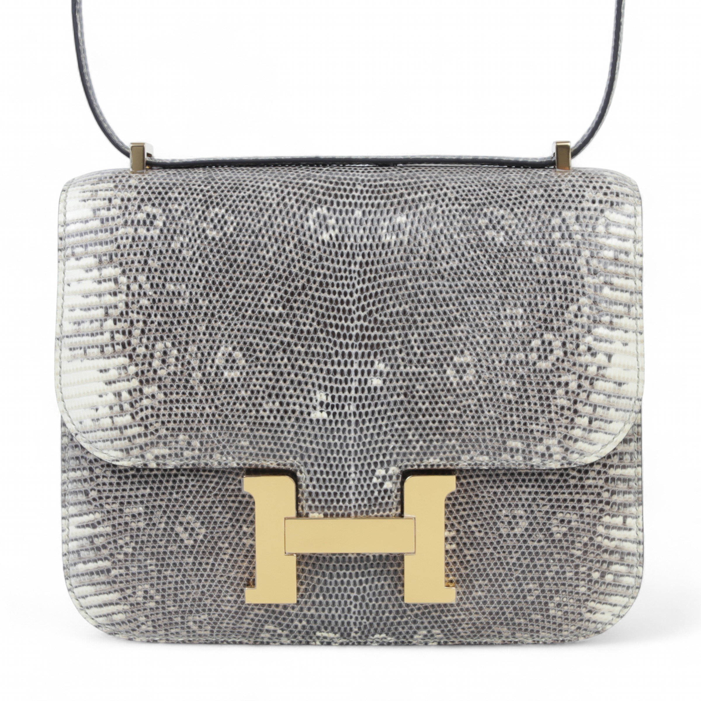 Hermes Constance Mini Ombre (1B) Lizard Gold hardware Z (2021)