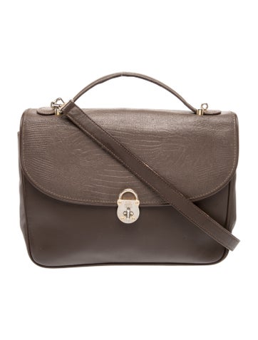 Leather Top Handle Bag