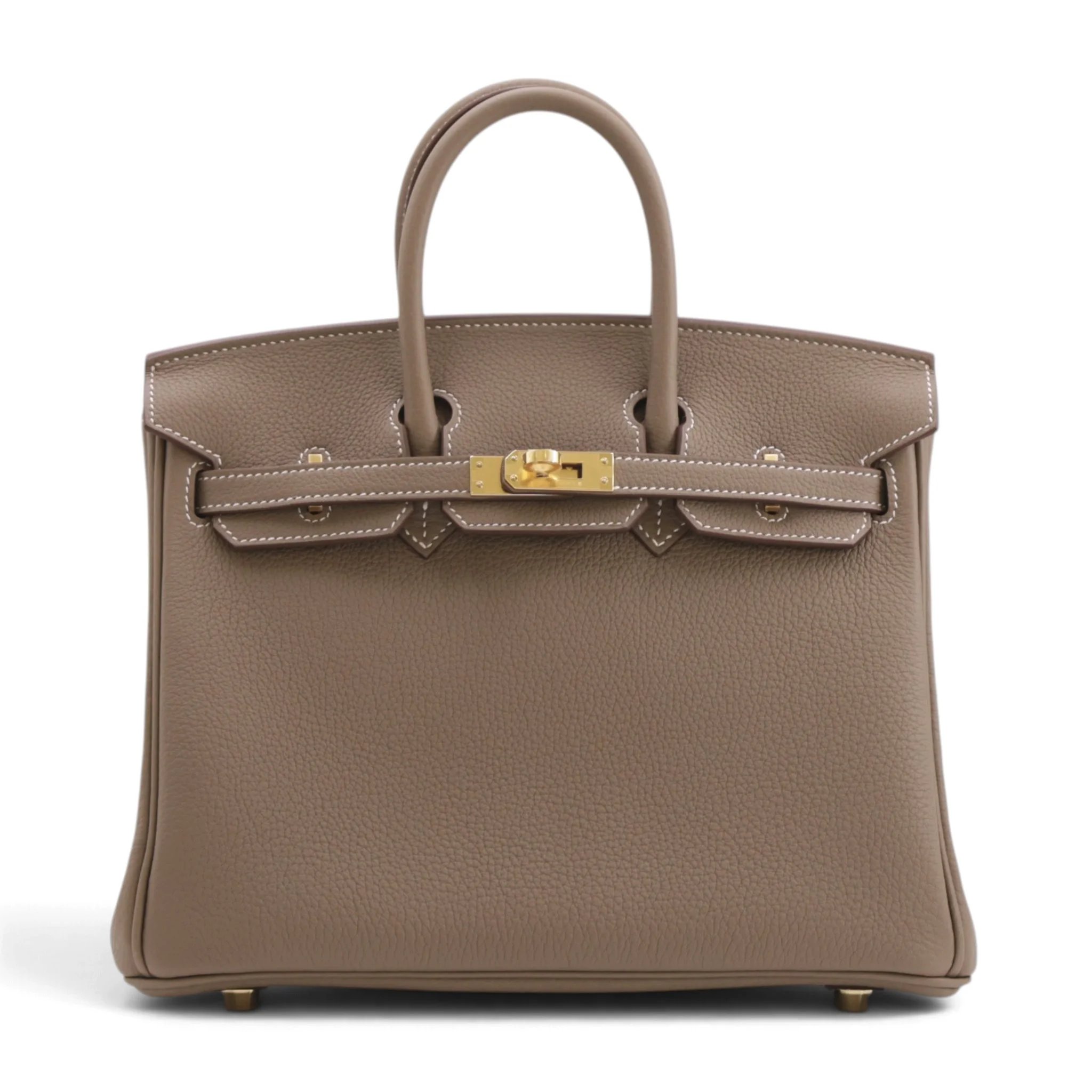 Brand New ( Rank N ) HERMÈS Birkin 25 Etoupe (18) Togo Gold hardware G (2026)