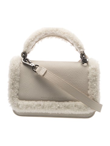 Brunello Cucinelli Leather Top Handle Bag
