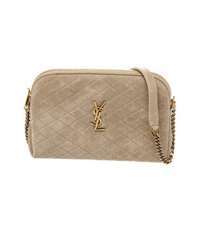 Saint Laurent Laurent Suede Clutch 2023