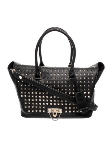 Rockstud Top Handle Bag