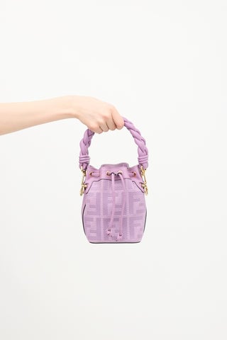 Leather & Canvas Mon Tresor Bucket Bag