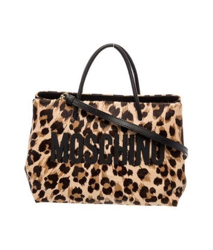 Moschino Ponyhair Top Handle Bag