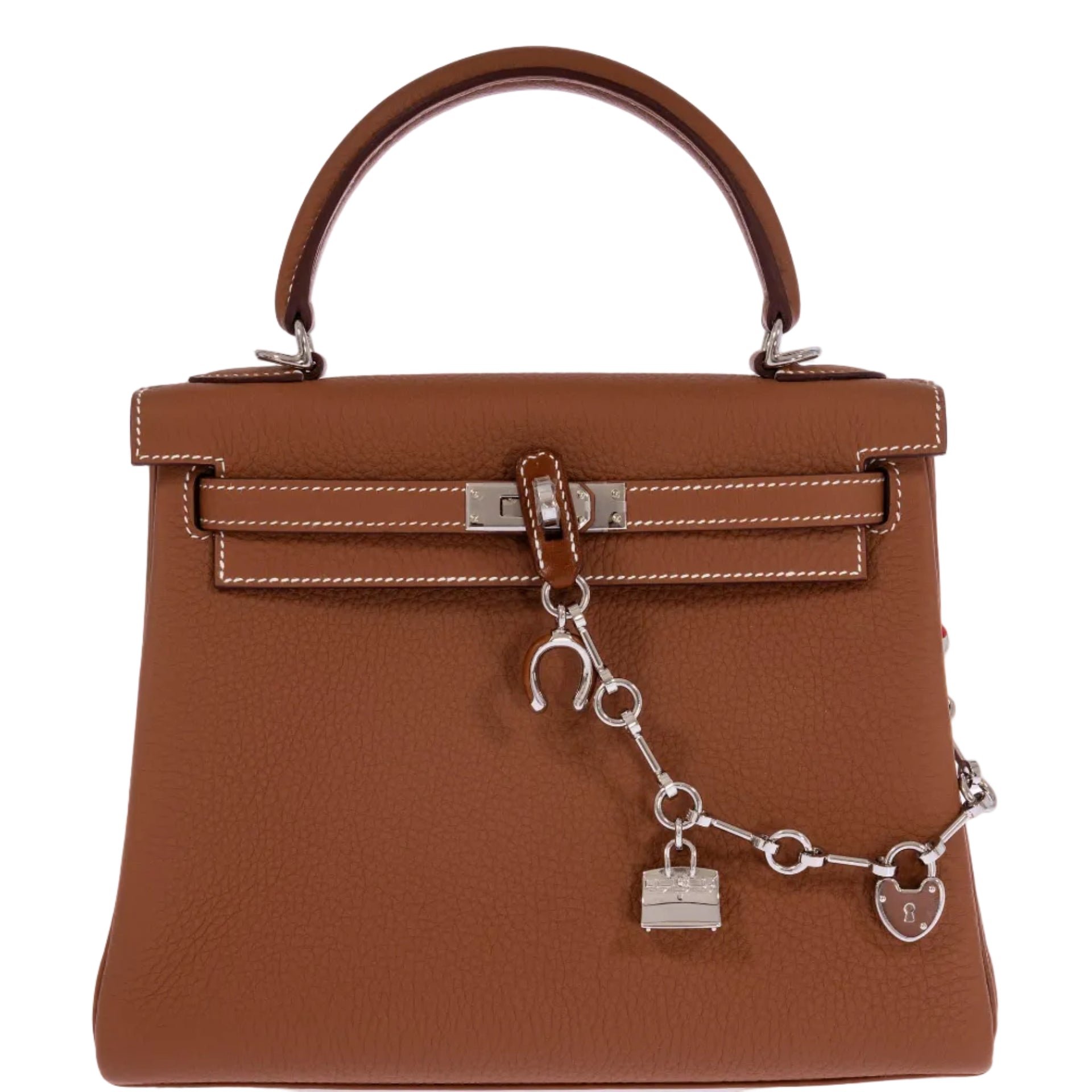 Hermes Hermès Kelly 25 Retourné Gold Togo Palladium Hardware
