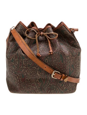 Etro Leather Bucket Bag
