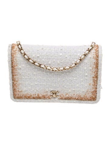 Tweed Glitter Wallet on Chain