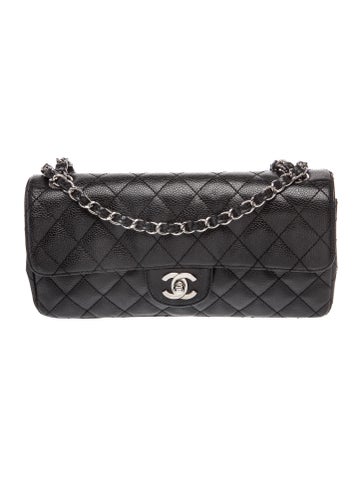 Quilted Caviar Classic E/W Flap Bag