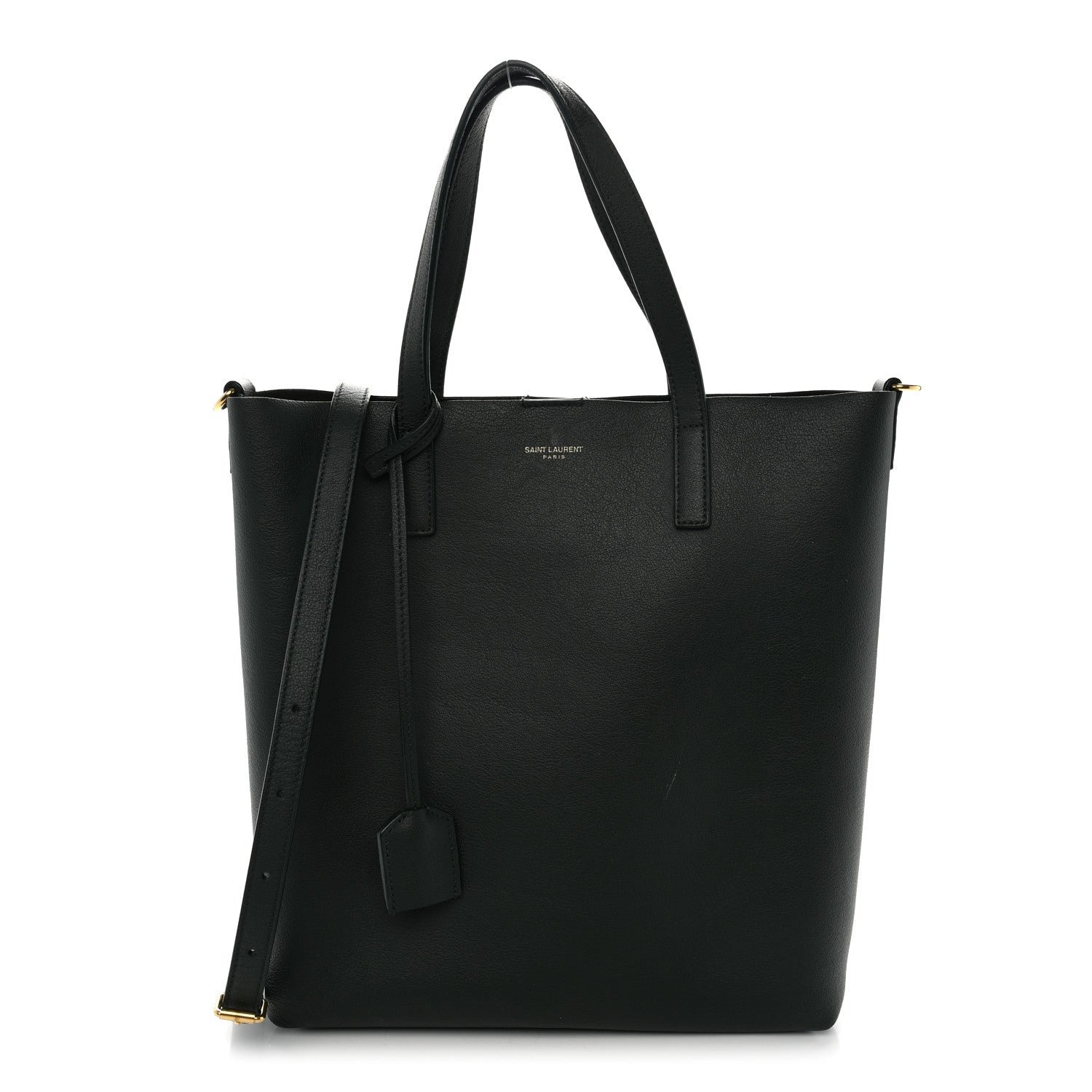 Saint Laurent Calfskin Toy Shopping Tote New Vert Fonce
