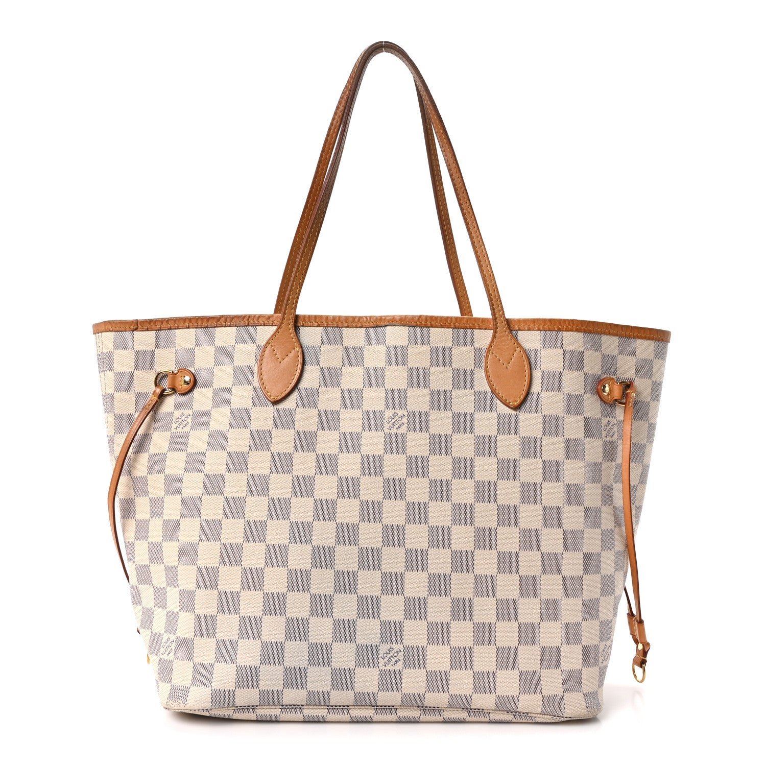 Louis Vuitton Damier Azur Neo Neverfull MM Rose Ballerine