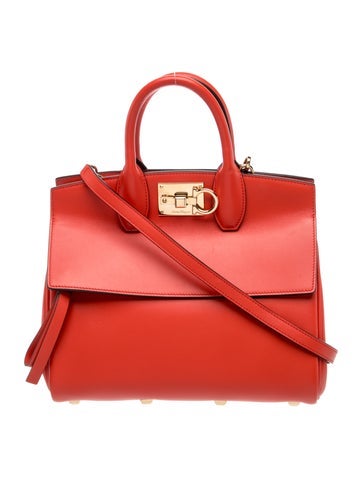 Leather Top Handle Bag