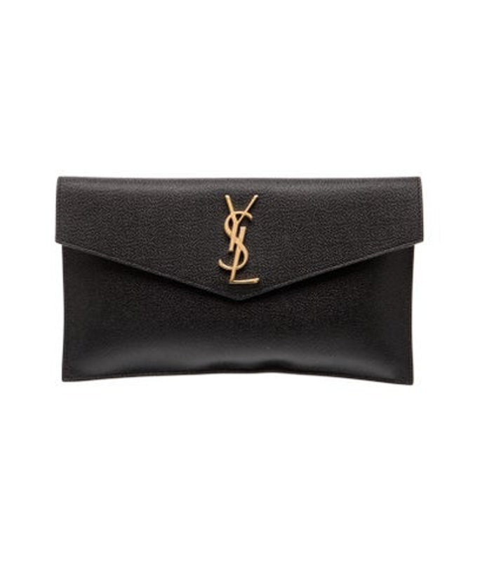 Saint Laurent Laurent Leather Envelope Clutch