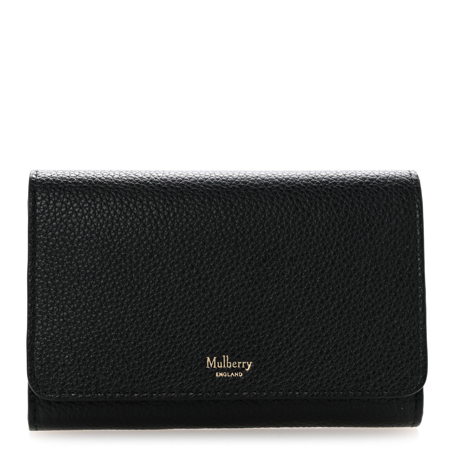 Mulberry Mulberry Small Classic Grain Medium Continental French Wallet Black