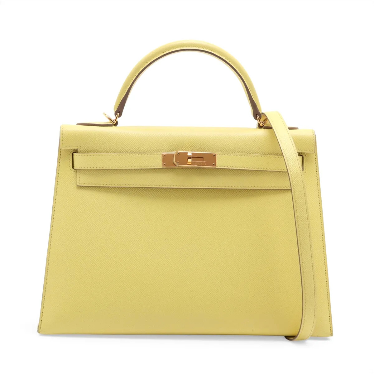 Hermès Kelly 32 Serie Veau Epsom Soufré Gold Metal Fittings