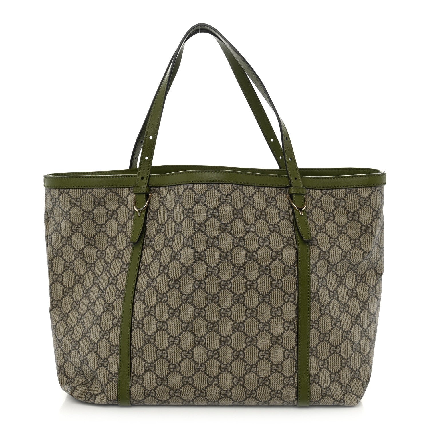 Gucci GG Supreme Monogram Calfskin Medium Nice Tote Green