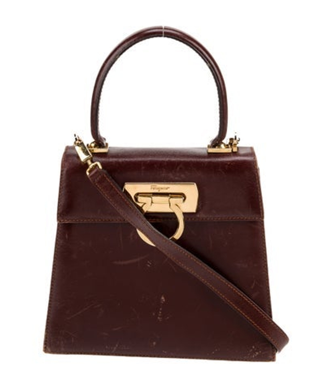 Salvatore Ferragamo Ferragamo Leather Top Handle Bag