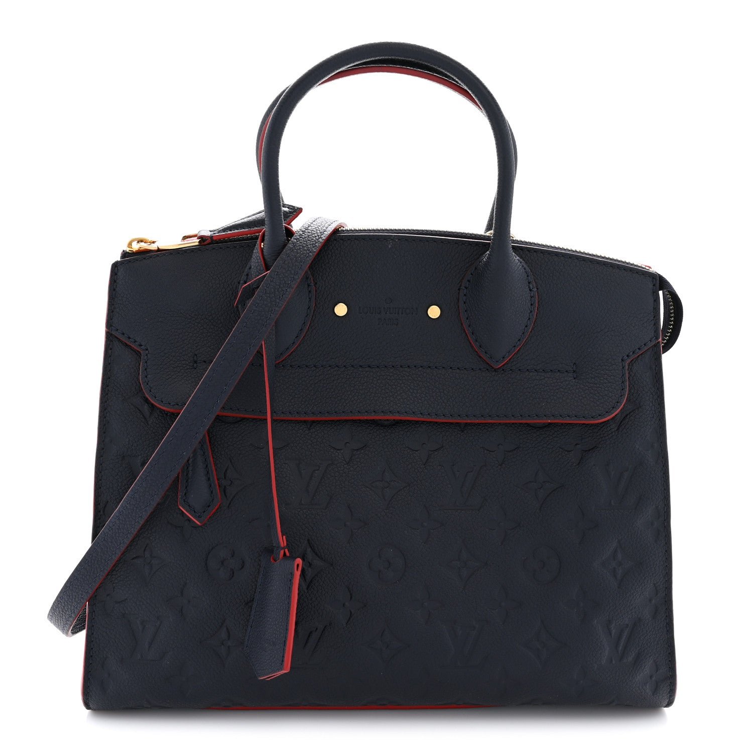 Louis Vuitton Empreinte Pont Neuf MM Marine Rouge