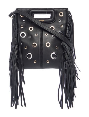 Maje Leather Bucket Bag