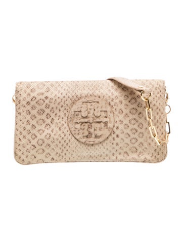 Tory Burch Embossed Leather Shoulder Bag