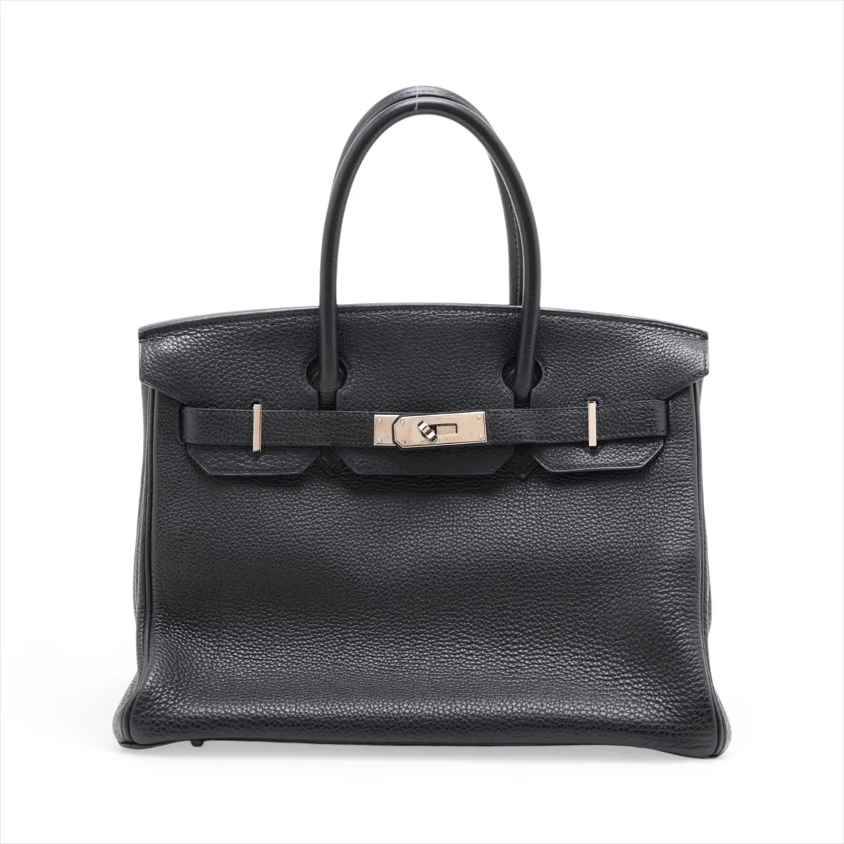 Hermès Birkin 30 Le Tournay Togo Black Silver Metal Fittings