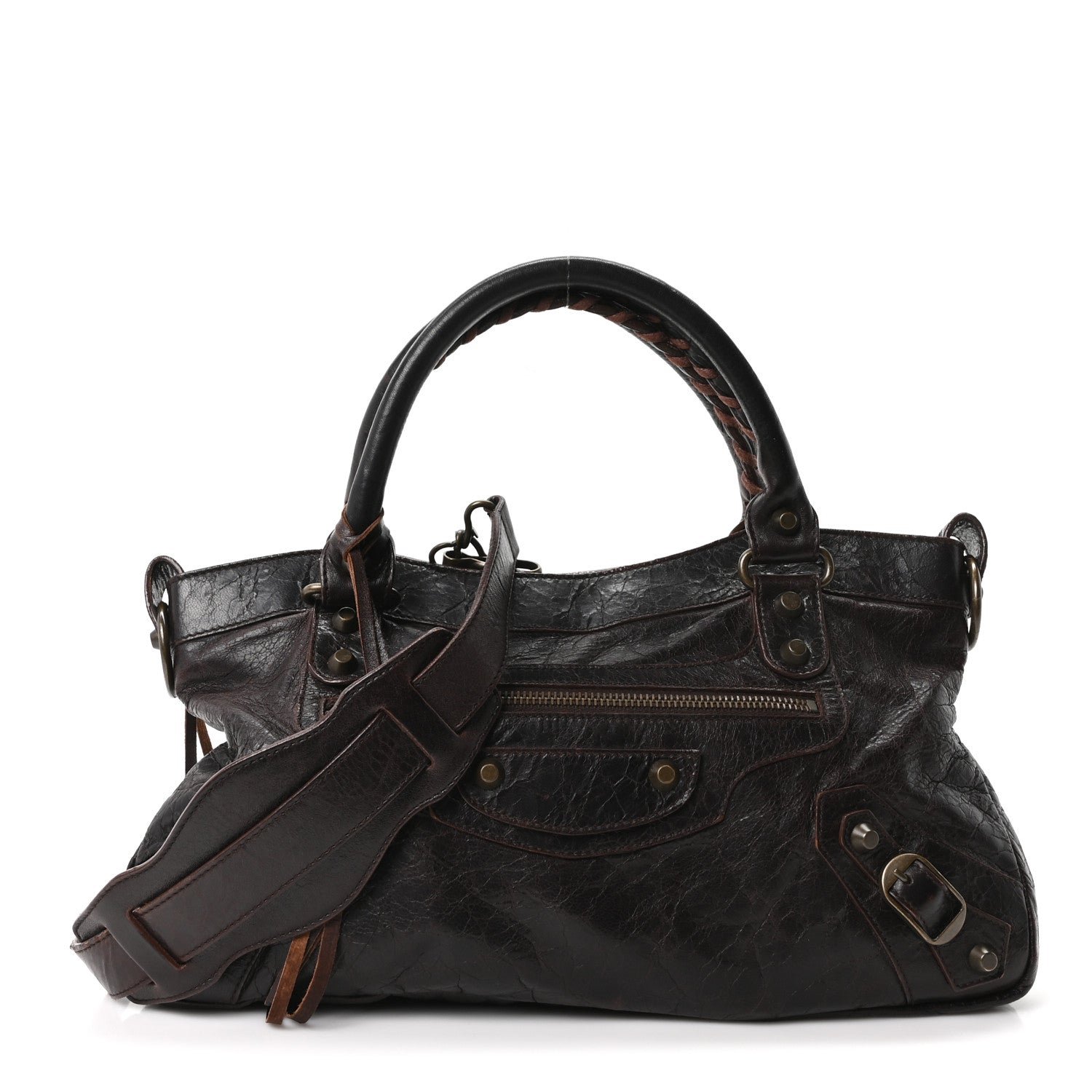 Balenciaga Agneau Classic Hardware First Charbon