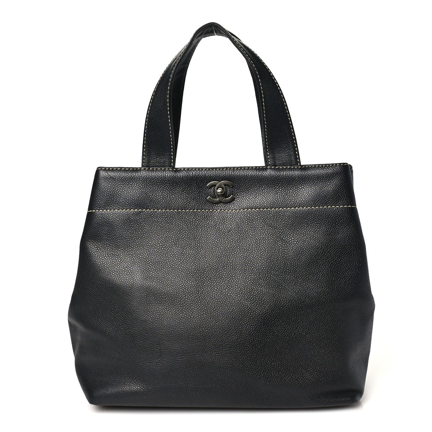 Chanel Caviar Shopping Tote Black