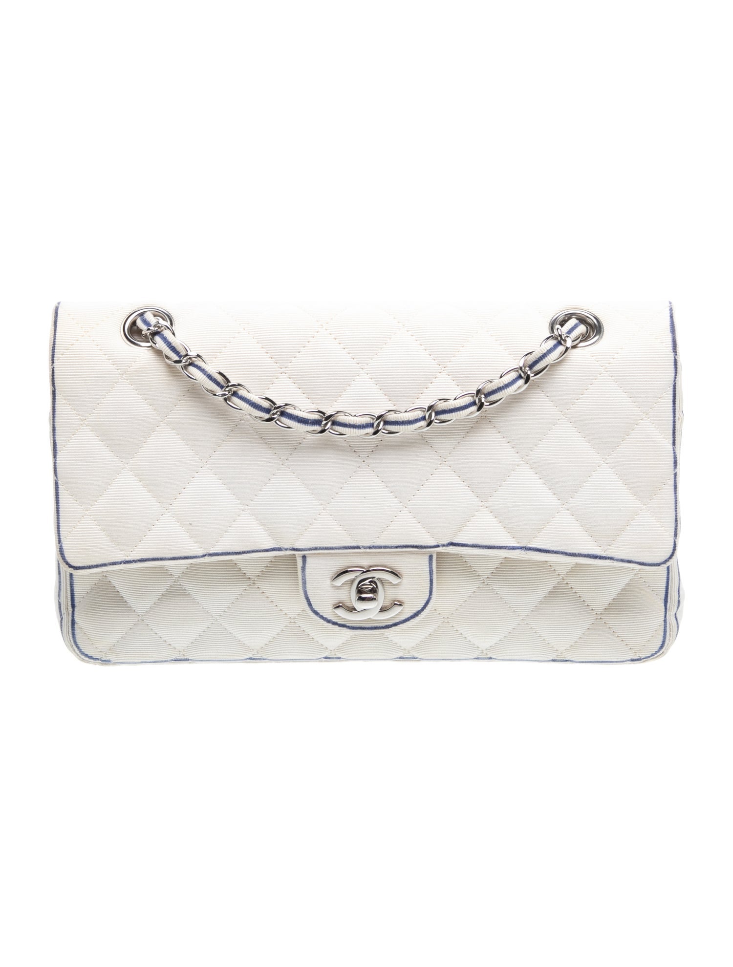 Classic Medium Grosgrain Double Flap Bag