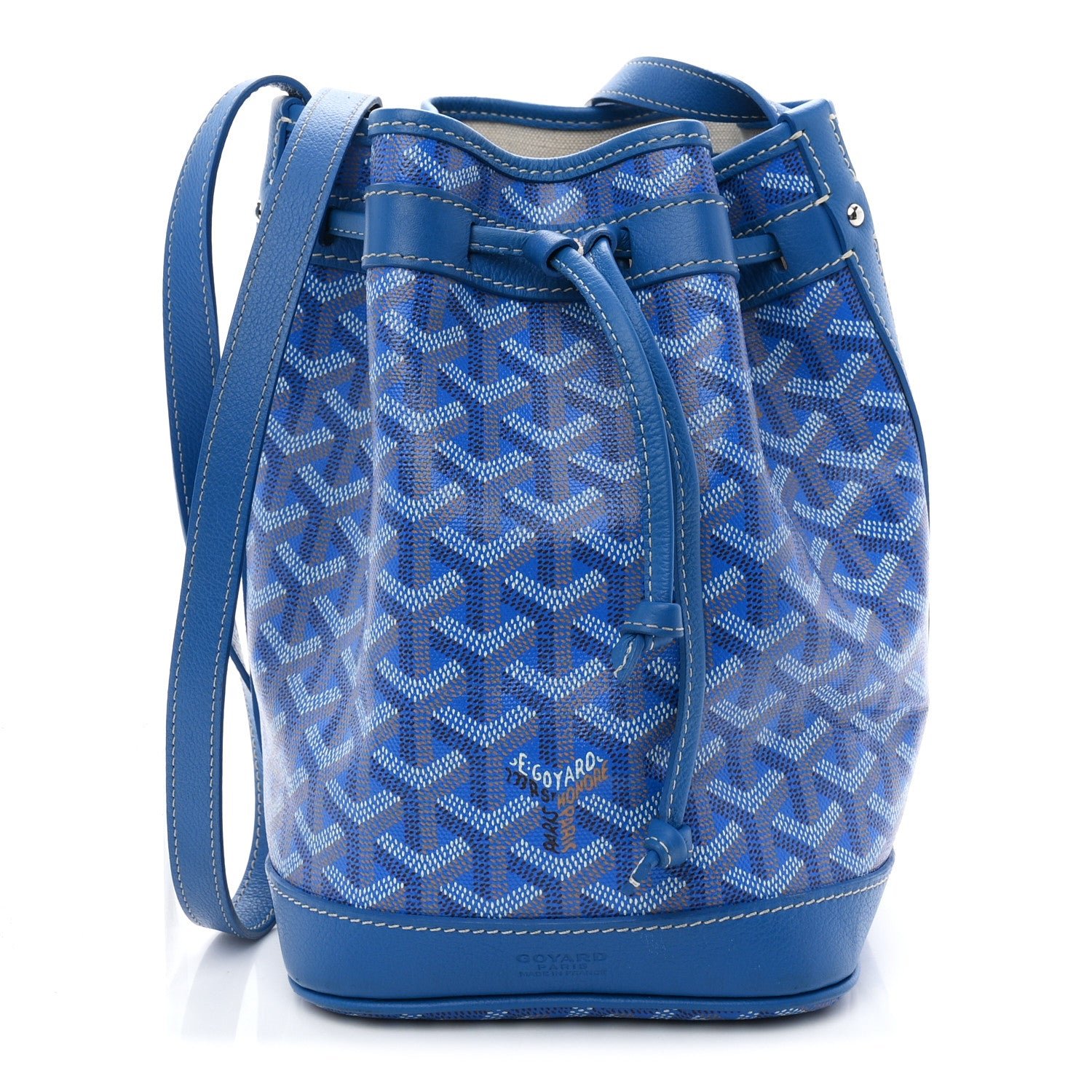 Goyard Goyardine Petit Flot Bucket Bag PM Sky Morning