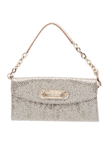 Jimmy Choo Glitter Top Handle Bag