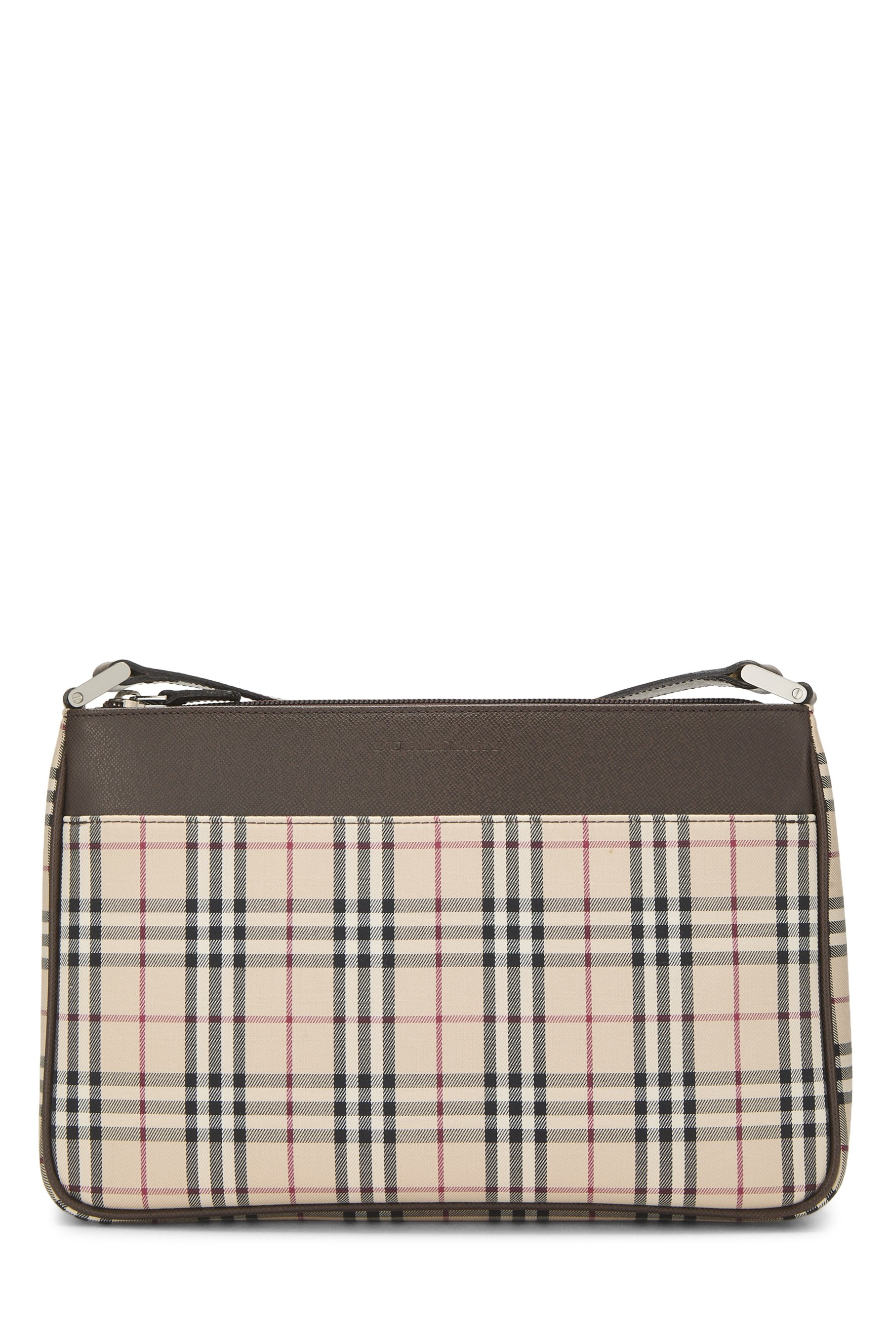 Burberry Brown House Check Jacquard Crossbody