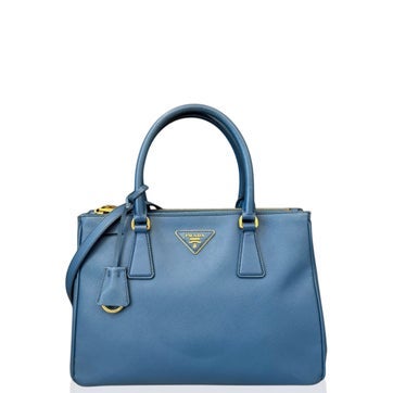 Nappa Leather Galleria Double Zip Tote