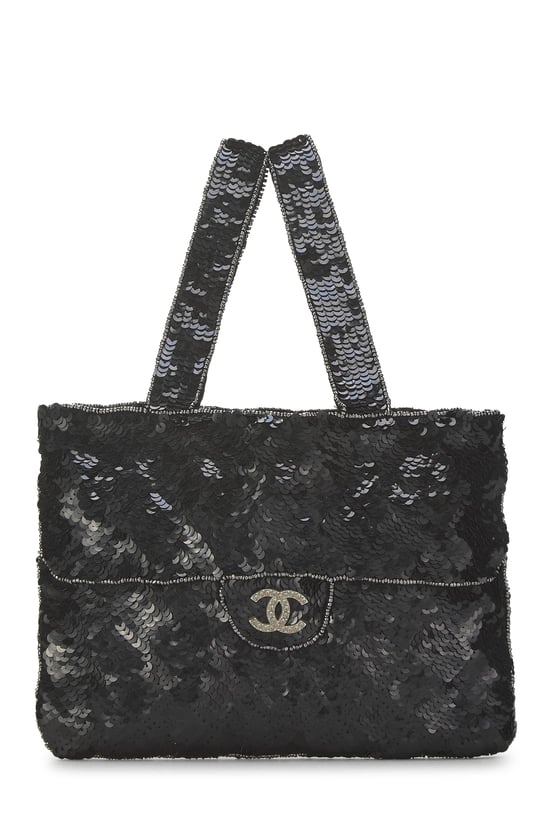 Black Sequin Handbag