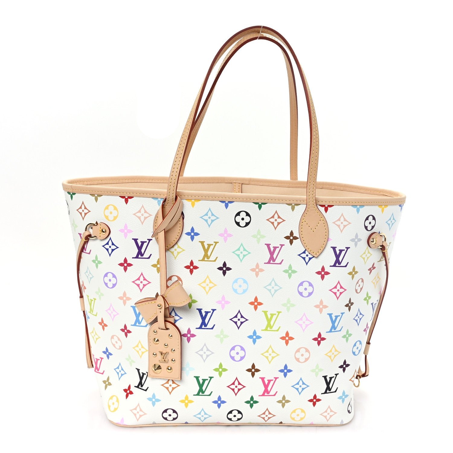 Louis Vuitton LV X TM Monogram Multicolor Neverfull MM White