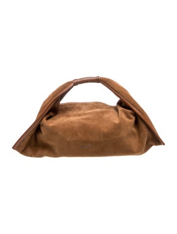 Suede Top Handle Bag