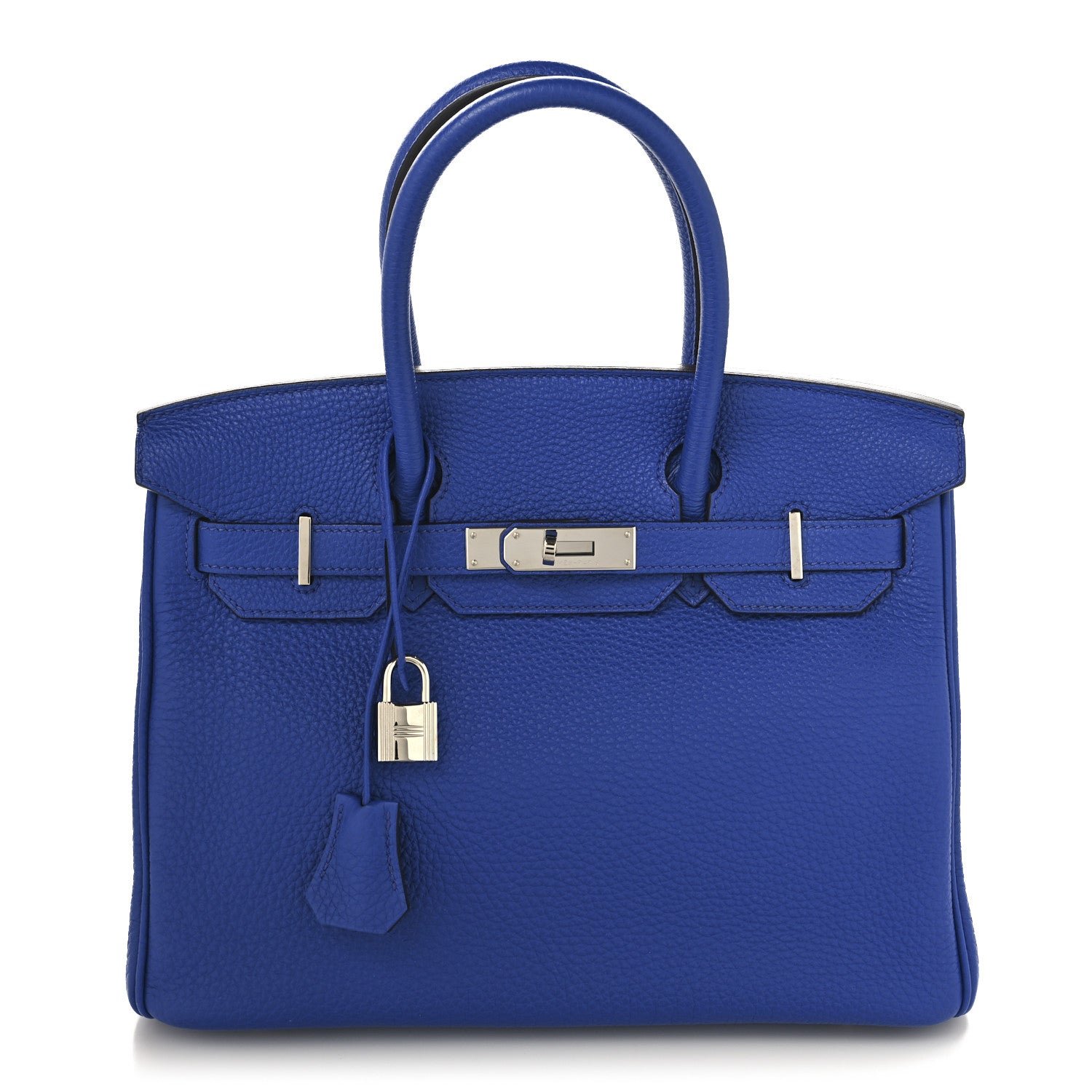 Hermes Togo BIRKIN 30 Bleu Electrique