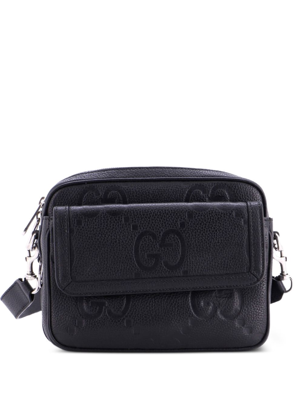 Front Pocket Messenger Jumbo GG Embossed Leather Small crossbody bag