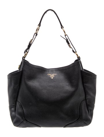 Vitello Daino Leather Shoulder Bag