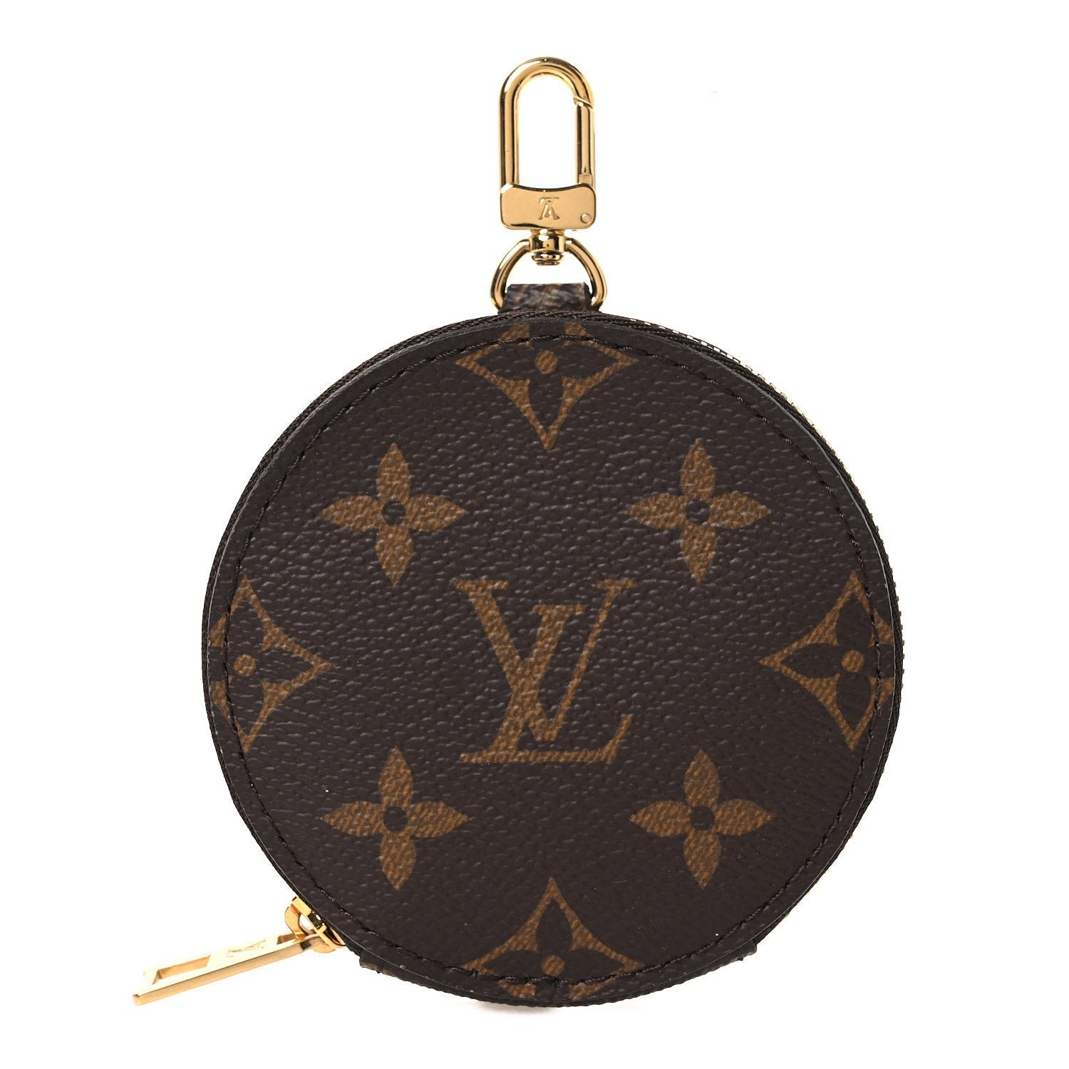 Louis Vuitton Monogram OnTheGo East West Round Coin Purse Red