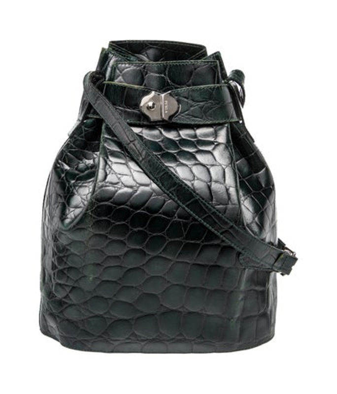 Furla Embossed Leather Crossbody Bag