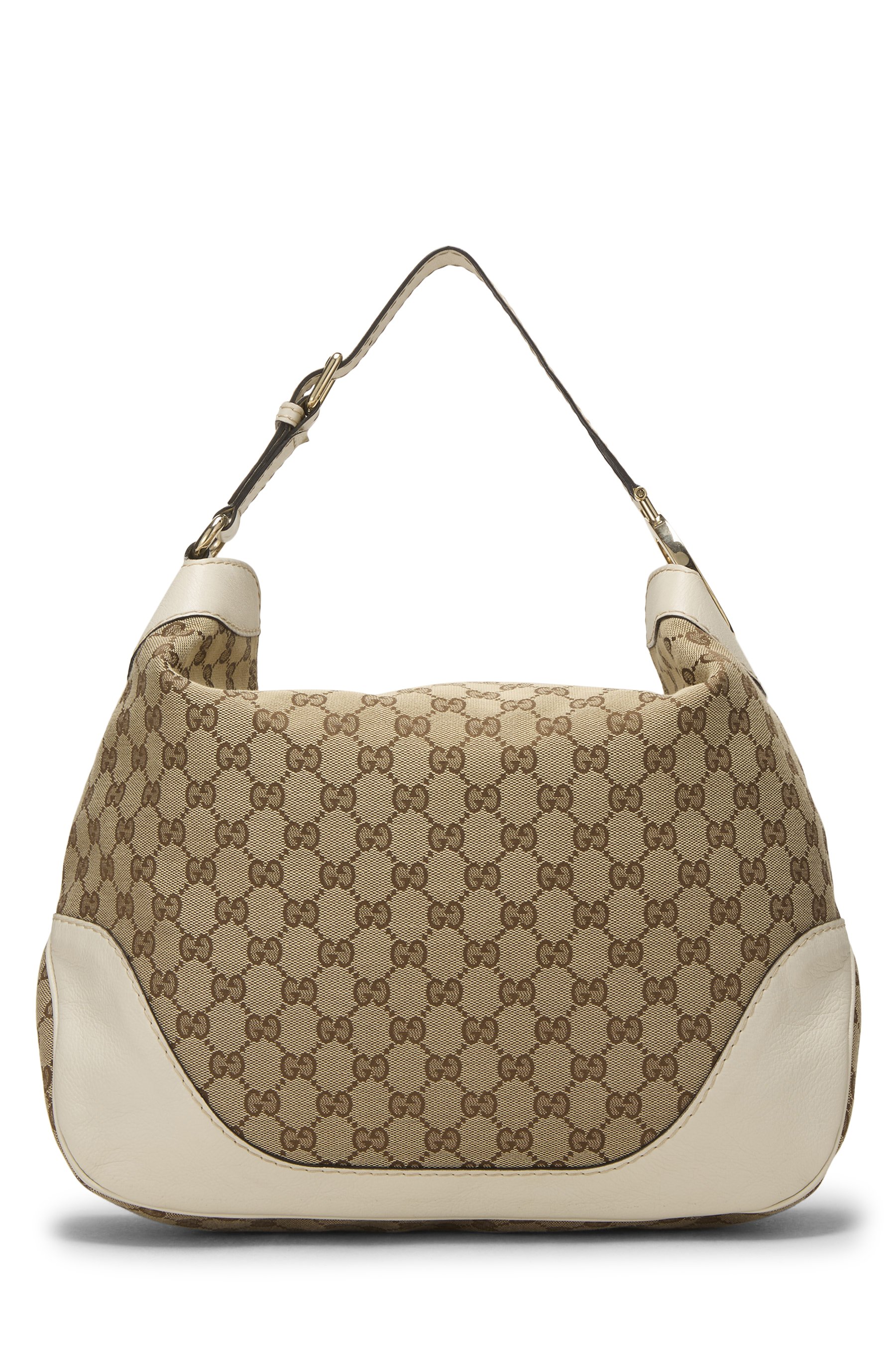 White Original GG Canvas Charlotte Hobo Bag