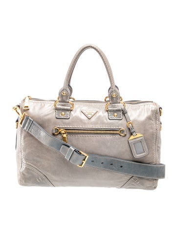 Vitello Shine Leather Top Handle Bag
